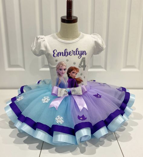 Anna Tutu, Frozen Tutu, Cute Sky, My Son Birthday, Elsa Anna, Sons Birthday, Girls Clothing Sets, Birthday Outfit, Sky Blue