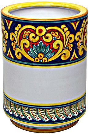 Deruta Italian Ceramics, Florian Gadsby, Deruta Pottery, Italian Majolica, Vase Crafts, Talavera Pottery, Italian Pottery, Mexican Pottery, Painted Vases