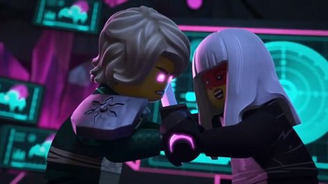 Lloyd and Harumi😐💚 Lego Ninjago Lloyd X Harumi, Lloyd And Harumi Fanart, Llorumi Ninjago, Harumi X Lloyd, Ninjago Lloyd X Harumi, Harumi And Lloyd, Lloyd And Garmadon, Lloyd X Harumi, Lloyd And Harumi