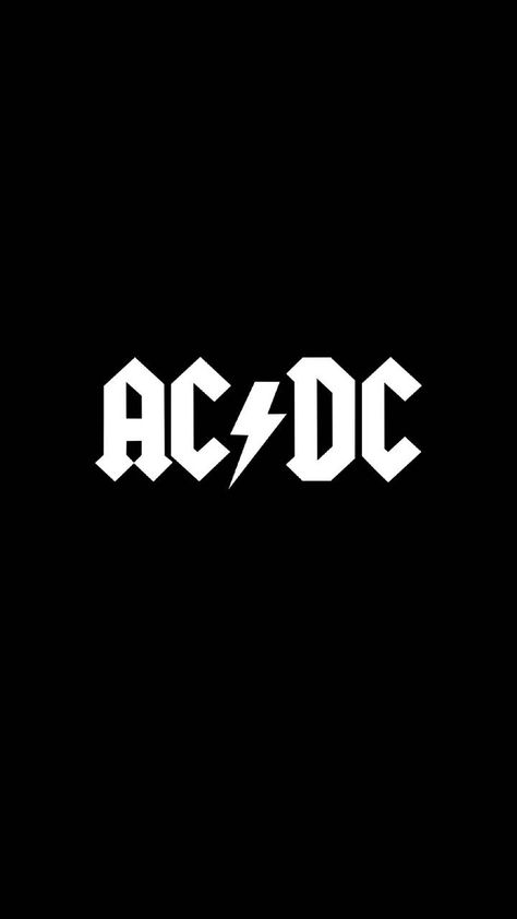 Dc Logo Wallpaper, Ac Dc Logo, Dc Wallpaper, Acdc Logo, Dc Logo, Rock Album Covers, Rock Band Logos, Rock Poster Art, Wallpaper Black And White