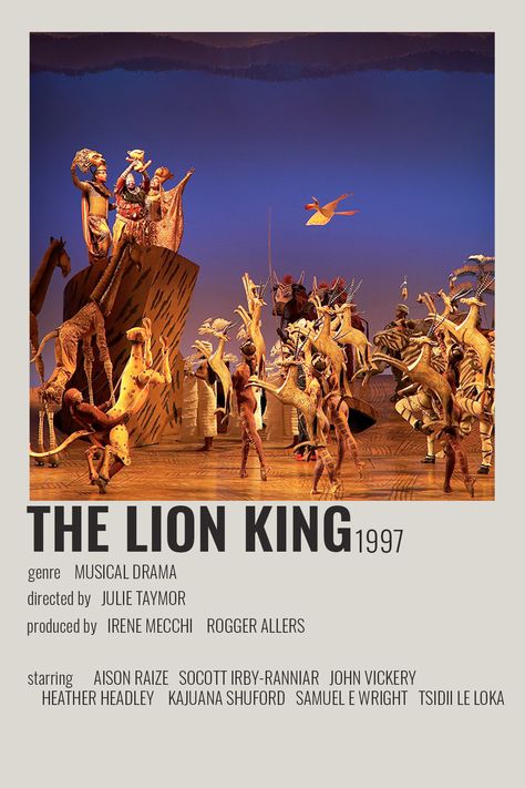 [ alternative minimalist polaroid movie tv show poster broadway ] [ listed: original broadway cast / obc of the lion king the musical ] Lion King Musical Poster, Lion King Minimalist Poster, The Lion King On Broadway, Musicals Posters, London Romance, Lion King Theatre, The Lion King Musical, Broadway Musicals Posters, Musical Theatre Posters