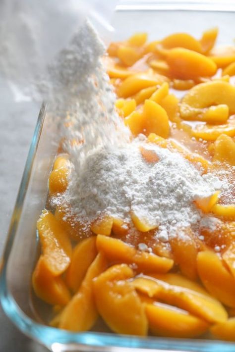 Pizza Recipes Vegetarian, Peach Cobbler Recipe With Cake Mix, Cheese Pizza Recipes, Can Peach Cobbler, Cake Mix Peach Cobbler, Canned Peach Cobbler Recipe, Cake Mix Cobbler, Pumpkin Pecan Cobbler, Peach Dumplings