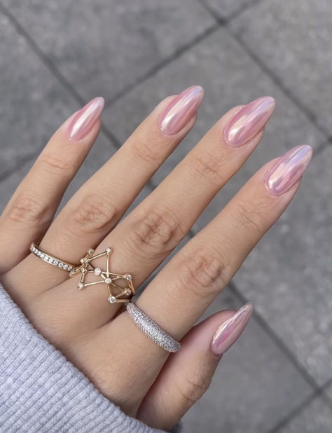 Colorful Nails, Blush Nails, Soft Nails, Prom Nails, Funky Nails, Chic Nails, Chrome Nails, Almond Nails, Trendy Nails