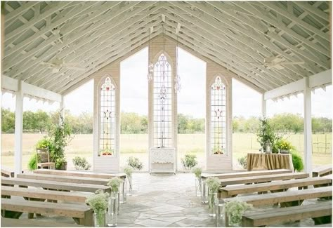 14 Open-Air Chapels That Will Rival Jason Mraz’s Outdoor Wedding Venue | Brit + Co Gruene Estate, Open Air Chapel, San Antonio Wedding Venues, Open Air Wedding, Wedding Pavilion, Wedding Chapels, Events Business, Wedding Venue Los Angeles, Barn Wedding Decorations