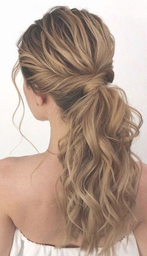 Ponytail Hairstyles Low, Prom Hairdos, Best Ponytail Hairstyles, Easy Ponytails, Best Ponytail, Wedding Ponytail Hairstyles, Bridesmaid Hair Ponytail, Up Ponytail, Prom Hair Up