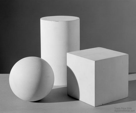 Basic Shapes on Pinterest | Still Life, Shape and Google Search Basic Shapes Shading, Shape Reference Photo, Basic Still Life Drawing, 3d Figures Geometry, Objects With Shadows, Cylinder Shape Objects, Basic Shape Drawing, Basic Still Life, Shape Still Life