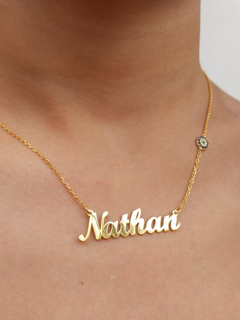 Name Chains Necklace Gold, Gold Name Pendant Designs, Name Pendant Design, Accordion Skirts, Name Pendant Gold, Necklace Name Design, Boyfriend Necklace, Silver Name Necklace, Name Necklace Silver