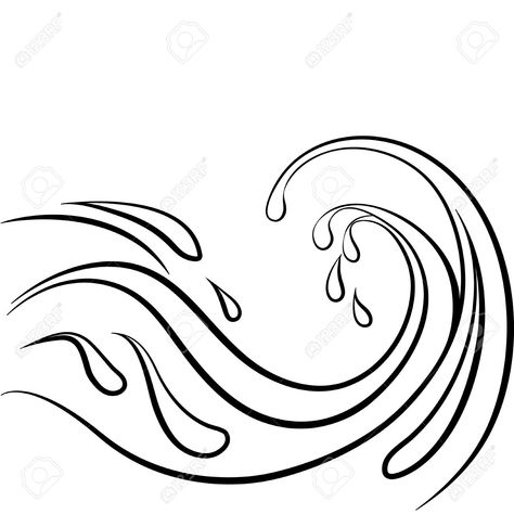 Wave Line Drawing, Waves Line, Ocean Wave, Ocean Waves, Body Painting, Face Painting, Line Drawing, Card Ideas, Mood Board