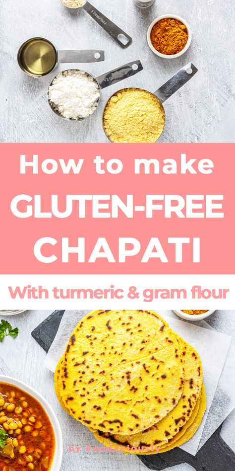 Chapati Gluten Free, Gluten Free Chapati Recipe, Gf Roti, Indian Accompaniments, Gluten Free Recipes Indian, Gram Flour Recipes, Nibbles Recipes, Gluten Free Indian Food, Gluten Free Roti