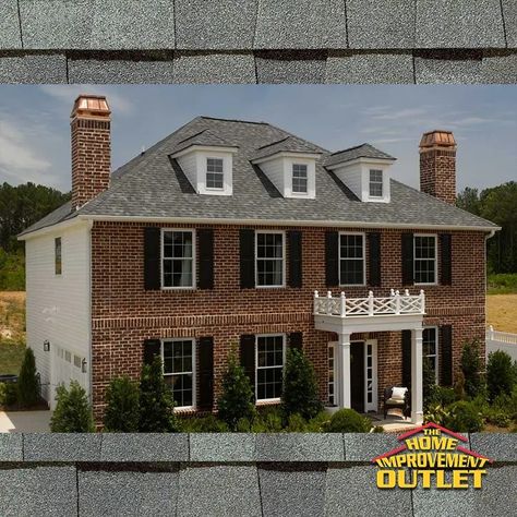 Architectural Shingle | CertainTeed Landmark Georgetown Gray - The Home Improvement Outlet Red Brick Exteriors, Roofing Shingles, Deck Installation, Architectural Shingles, Asphalt Shingles, Roof Shingles, Red Bricks, Diy Installation, Exterior Brick