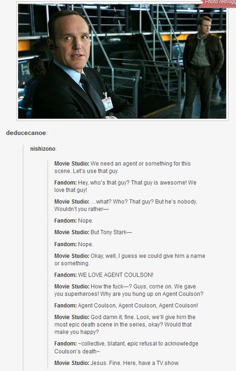 Coulson Agent Coulson, Marvel Agents Of Shield, Phil Coulson, Marvels Agents Of Shield, Movie Studio, Dc Memes, Dc Movies, Movies And Series, Agents Of Shield