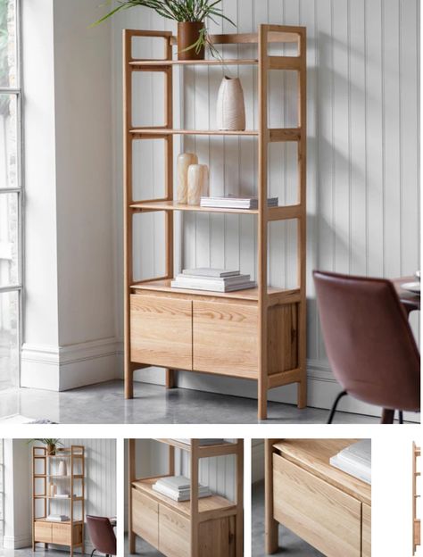 Open Display Shelf, Display Bookcase, Cupboard Shelves, Display Unit, Standing Shelves, Random Ideas, Natural Colours, Shelf Unit, Display Shelves