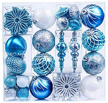 Blue Christmas Tree Decorations, Silver Christmas Ornaments, Blue Christmas Ornaments, Christmas Snowflakes Ornaments, Blue Christmas Decor, Christmas Balls Decorations, Winter Wishes, Blue Christmas Tree, Silver Christmas Tree