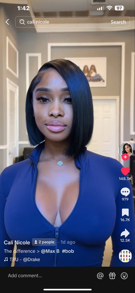 Sleek Bob Side Part, Asymmetric Bob Black Women, Deep Side Part Short Hair, Bob With Side Part Black Women, Side Part Bob With Layers, Medium Length Quickweave Hairstyles, Side Part Bob Weave Closure, Bobs Side Part, Sew In Bob Side Part