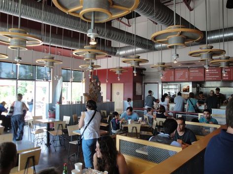 https://flic.kr/p/8safXv | Chipotle Mexican Grill (Chantilly) | Not a huge Chipotle fan, but they do have a way with restaurant design. Chipotle Interior, Chipotle Restaurant, Chipotle Mexican Grill, Industrial Electrical, Mexican Grill, Office Renovation, Fast Casual, Interior Design Photos, Design Photo