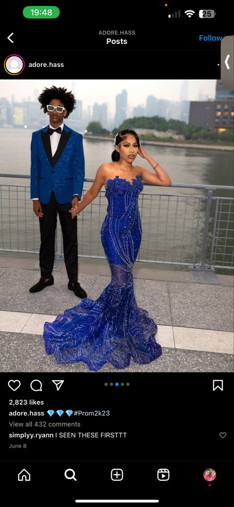 Dark Blue And Silver Prom Dress, Royal Blue Prom Outfits, Royal Blue Prom Looks, Royal Blue And Silver Prom Dress, Royal Blue Prom Dresses Black Women, Navy Blue Prom Dresses Black Women, Blue Prom Looks, Light Blue Prom Dresses Black Women, Royal Blue Prom Dress Couple