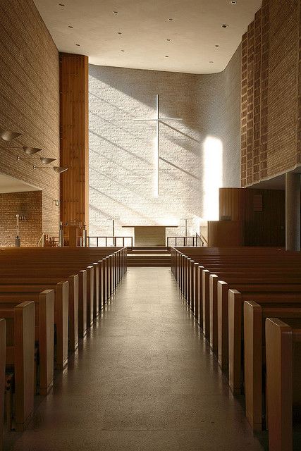 Your Modern Holiness, by Eliel Saarinen   Minneapolis, MN Modern Church Design, Modern Chapel, Eliel Saarinen, Church Design Architecture, Modern Industrial Interior, Church Interior Design, Louis Kahn, Quiet Space, Modern Church