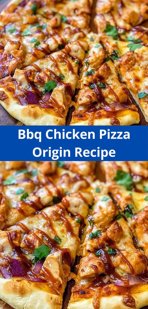 Looking for a BBQ chicken pizza recipe for dinner? Enjoy a crispy crust topped with BBQ sauce, grilled chicken, and gooey cheese for a family-friendly meal that’s easy to make and packed with flavor. Bar B Q Chicken Pizza, Homemade Pizza Bbq Chicken, Grilled Chicken Pizza Recipes, Balsamic Chicken Pizza, Bbq Chicken Crust Pizza, Easy Bbq Chicken Pizza, Chicken Bacon Ranch Pizza Recipe, Grilled Pizza Ideas, Healthy Bbq Chicken Pizza