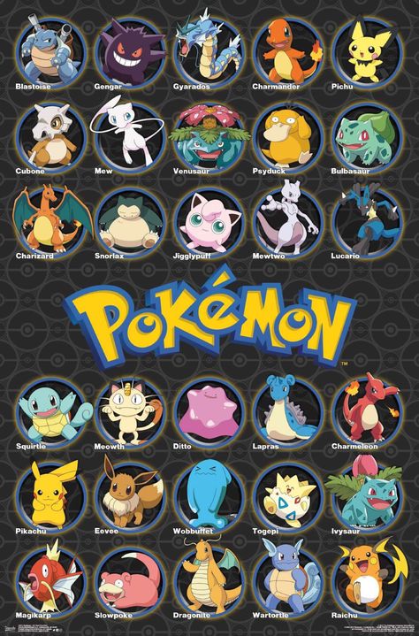 Pokémon - All Time Favorites Snorlax Pokemon, Kartu Pokemon, Pokemon Poster, Seni Origami, Trends International, Wall Posters, Wall Poster, Pokemon Art, Poster Size