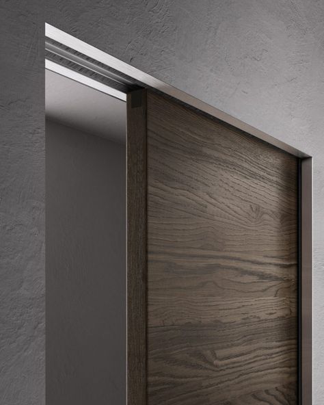 On recessed Garofoli sliding doors, the mechanism involves a counterframe set inside the wall, and therefore, installation requires a small amount of building work. Sliding Doors Inside Wall, Slide Door Inside Wall, Recessed Sliding Doors, Internal Sliding Doors Pocket Walls, Sliding Door Inside Wall, Sliding Doors In Wall, Modern Sliding Doors Interior, In Wall Sliding Door, Bedroom Sliding Door