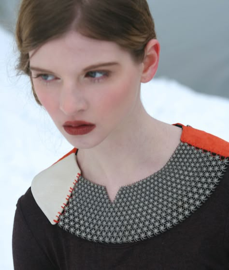 carrie dickens tactile jewellery: jewellery that touches back — rockwell shore Detail Couture, 3d Printed Jewelry, Body Adornment, Mixed Media Jewelry, Art Jewelry Contemporary, Neck Piece, Lace Collar, Textile Patterns, Fashion Details