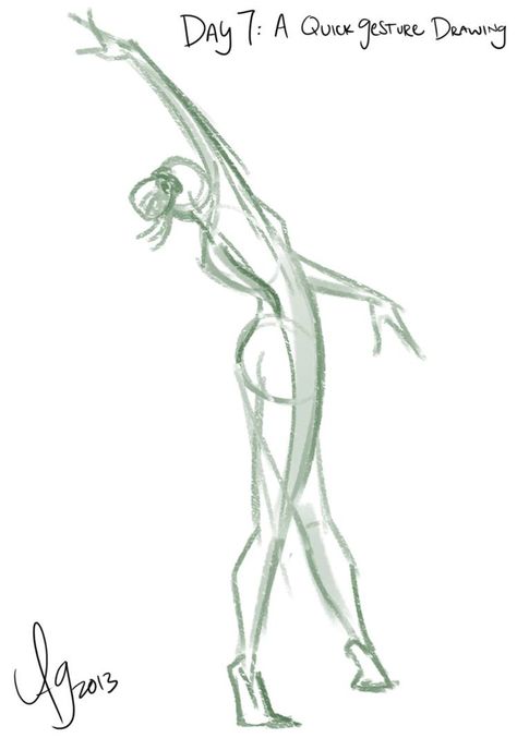 Day 7: A Quick Gesture Drawing by kuabci Body Gestures Drawing, Action Lines, Gesture Drawings, Gesture Drawing Poses, Human Figure Sketches, Stick Figure Drawing, Human Drawing, Figure Sketching, Sketches Tutorial