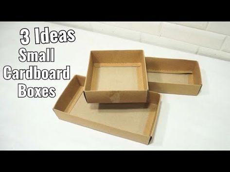 3 Wallet-Friendly DIY Projects | Creative Small Cardboard Crafts - YouTube Small Cardboard Crafts, Cardboard Box Diy, Diy Recycle, Cardboard Crafts, Diy Box, Recycled Crafts, Cardboard Box, Woodworking Projects, Recycling