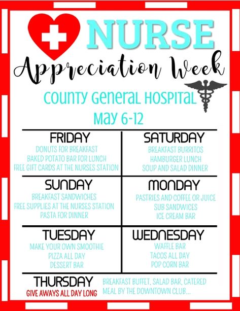 Nurse Spirit Week Ideas, National Nursing Home Week Ideas, Nursing Home Week Ideas, Nurses Week Theme Ideas, Nurse Week Ideas, Thank You Nurse Gifts, Activities Director, Nurse Appreciation Week, Thank You Nurses