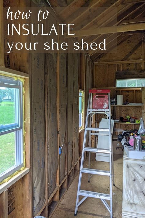 Shed Turned Cabin, Shed House Ceiling Ideas, How To Finish The Inside Of A Shed, Shed Interior Design Ideas Home, Finished Shed Interior Storage, She Shed With Wrap Around Porch, Shed To House Interiors, Diy Shed Interior, Shed Rooms Ideas