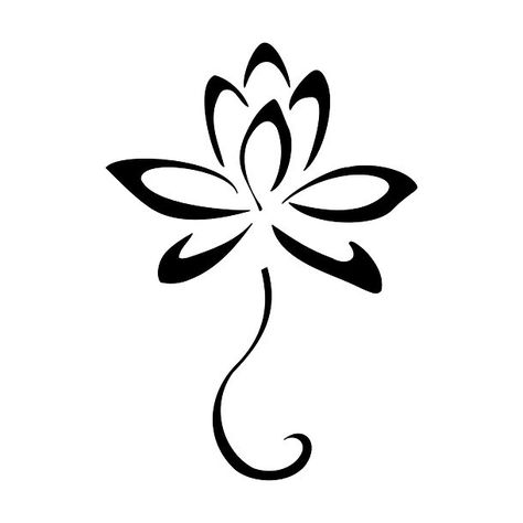 A small tattoo design of a lotus flower that represents new beginning. Color: Black. Tags: First, Nice, Easy Tattoo Sayings, Wildflowers Tattoo, Lotusblume Tattoo, Lotus Tattoo Design, Kunst Tattoos, Unalome Tattoo, Tattoo Simple, Lotus Tattoo, Beautiful Body