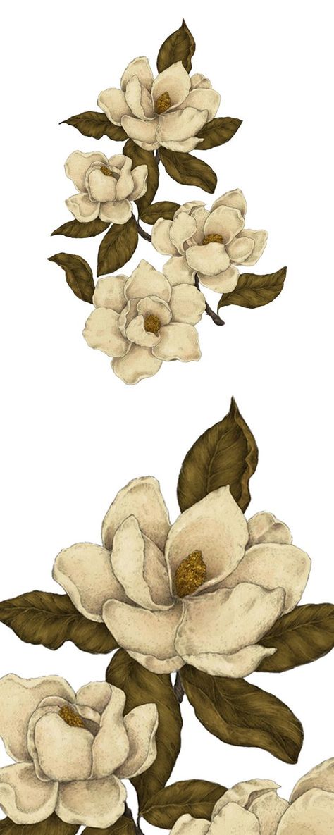 Magnolia Tattoo, Tattoo Pics, Southern Elegance, 1 Tattoo, The Bohemian, Digital Flowers, Modern Lifestyle, Tattoo Inspo, Beautiful Tattoos