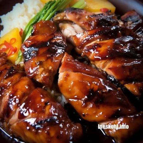 Hawaiian Grilled Teriyaki Chicken | InesKohl Kitchen Ineskohl Kitchen, Teriyaki Pineapple Chicken, Honey Teriyaki Chicken, Teriyaki Chicken Crock Pot, Slow Cooker Salisbury Steak, Best Macaroni Salad, Chicken Teriyaki Recipe, Corn Chowder Recipe, Grilled Teriyaki Chicken