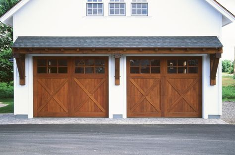 Eyebrow Roof, Single Garage Door, Garage Plans Detached, Farmhouse Garage, Garage Pergola, Wooden Garage Doors, Garage Door Types, Garage Door Styles, Garage Exterior