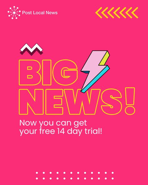 We have some BIG NEWS for you! 🎉 Now you can get your free 14-day Social Media News Post Design, Lash Social Media Post, Social Media Informative Post, Lash Tech Social Media Posts, Statistics Social Media Post, Social Media Management Tools, Calligraphy Wall Art, Big News, Content Planning