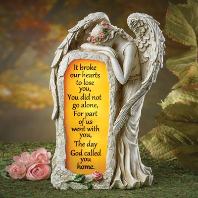 Crying Angel, Garden Memorial, Angel Garden Statues, Memorial Garden Stones, Lost Garden, Josephine Wall, Memorial Statues, Cemetery Decorations, Grave Decorations