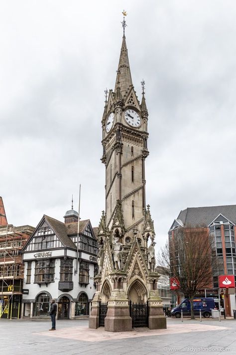 Clock tower in Leicester, England Clock Tower Aesthetic, Tower Clock, Leicester England, Francis Picabia, Day Trips From London, Leicester City, Sistema Solar, Clock Tower, England Uk