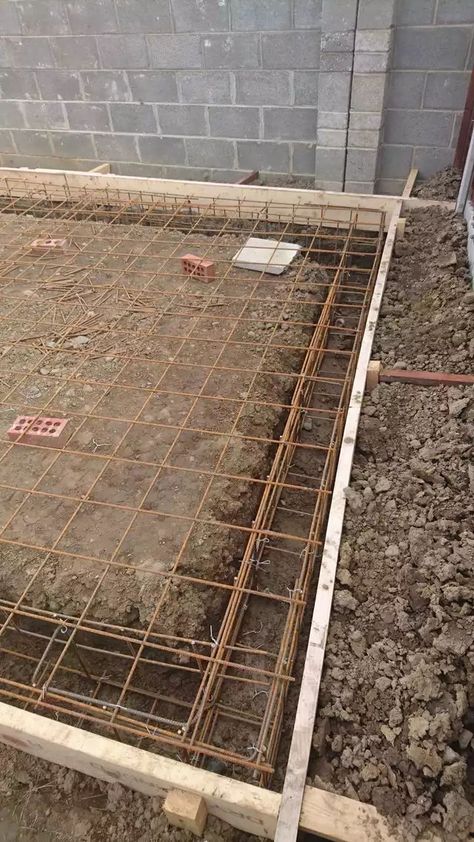 Building A Shed Base, Concrete Foundation, Concrete Formwork, Kolam Koi, Timber Frame Building, Framing Construction, Building Foundation, Shed Base, Concrete Footings