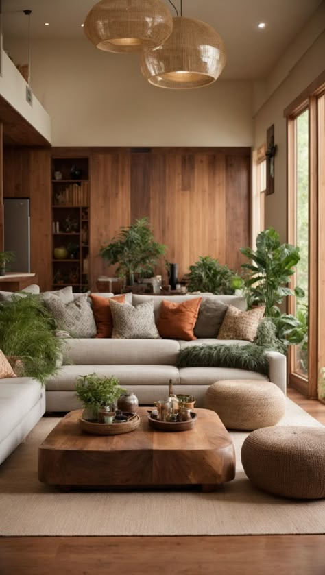 When it comes to interior design, the living room is one of the most important rooms of the home.... Earth Decor Living Room, Taurus Living Room Aesthetic, Earth Living Room Decor, Boho Vibe Living Room, Earth Tones Room Decor, Earth Room Ideas, Earth Color Palette Living Rooms, Earthly Living Room Ideas, All Neutral Living Room