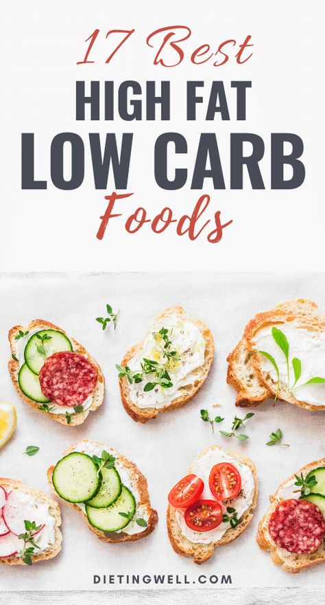 Low Carb Foods, Low Carb High Fat Diet, Tight Tummy, Low Carb Diet Plan, High Fat Foods, Ketogenic Diet Meal Plan, Carb Foods, Fat Foods, Low Fat Diets