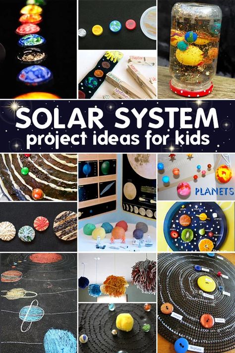 Solar System Project Ideas, Solar System Model Project, 3d Solar System Project, Diy Solar System Project, Make A Solar System, Simple Machine Projects, Solar System Project, Winter Stem Activities, Solar System Projects For Kids