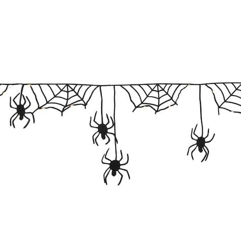 30ct. Warm White LED Spider Web Garland by Ashland® Spider Web Garland, Spider Web Decoration, Lemax Spooky Town, Warm White Led Lights, Spooky Town, Halloween Garland, Halloween Inflatables, Led Decor, Halloween Lights