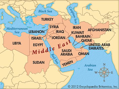 Middle East Map, Timur Tengah, Eastern Countries, Arab Spring, Geography Map, Arabian Sea, Arab World, World Geography, Jimmy Carter