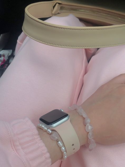 Pink aesthetic pink wallpaper pink outfit pink quartz pink quartz aesthetic pink quartz bracelet pink quartz jewelry pearls and pink quartz combination pink quartz hearts pearl bracelet pearl aesthetic pearl jewelry apple watch aesthetic Apple Watch bands apple watch bands women apple watch pink Apple Watch bracelets Apple Watch bands fashion Pink Apple Watch Aesthetic, Apple Watch Pink, Quartz Aesthetic, Apple Watch Aesthetic, Bracelets Apple Watch, Watch Bands Women, Aesthetic Apple Watch, Pink Quartz Jewelry, Pink Apple Watch