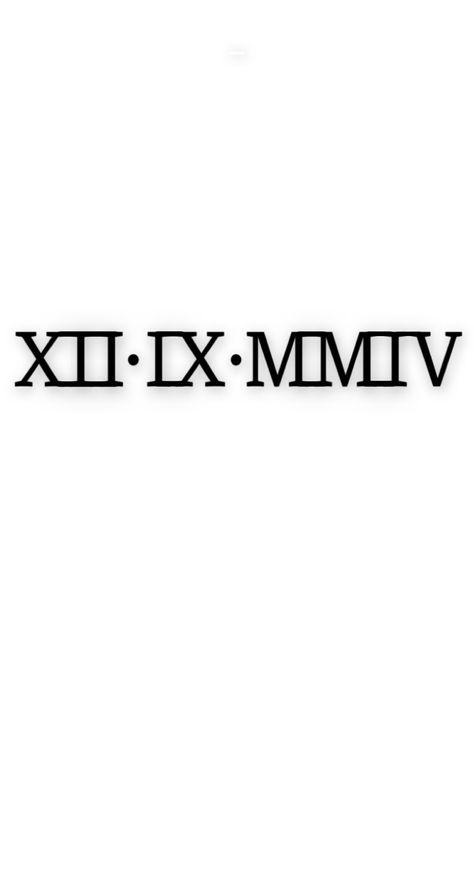 The numbers stand for 12-09-2004 2004 In Roman Numerals, 2004 Roman Numeral Tattoo, Romanian Numbers Tattoo, 2004 Tattoo Ideas For Men, Tattoo 2000 Number, 2004 Tattoo Design, 2004 Tattoo Ideas, Ancient Numbers, 2004 Tattoo