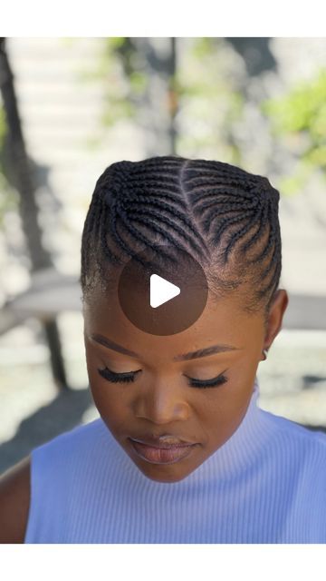 Cornrows Braids With Natural Hair, Cornrow Own Hair, Freehand Hairstyles 2024, Free Hand Styles For Natural Hair, French Braid Cornrows, Hair By Hair Cornrows, African Cornrows Natural Hair, Free Hand Hairstyles For Black Women, Afro Cornrow Hairstyles