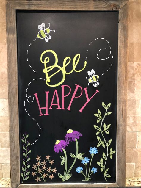 Spring Chalkboard Designs, Chalkboard Ideas Spring, Chalk Art On Blackboard, Spring Black Board Art, April Blackboard Ideas, Boutique Chalk Signs, Fun Chalkboard Art, Cute Spring Chalkboard Ideas, Chalkboard Designs Spring