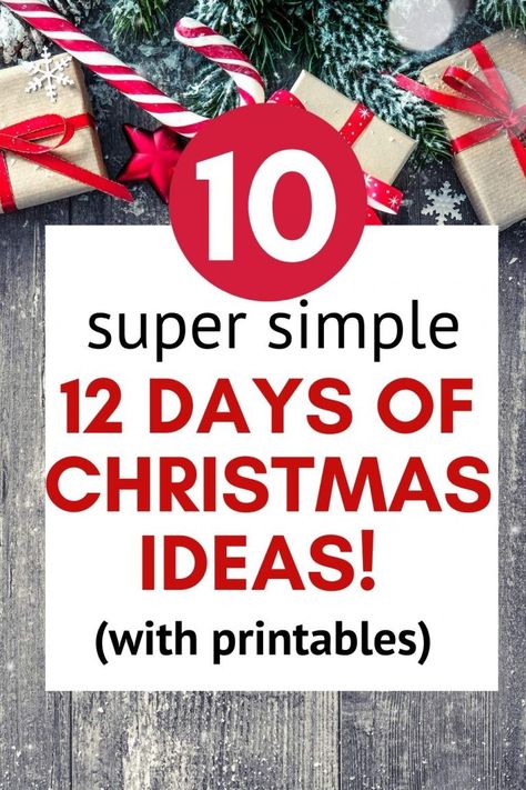 12 Days Of Christmas Gift Ideas, 12 Days Of Christmas Ideas, 2nd Day Of Christmas, Days Of Christmas Ideas, 11th Day Of Christmas, 12 Dates Of Christmas, 10 Days Of Christmas, Christmas Ideas For Boyfriend, 12 Days Of Xmas