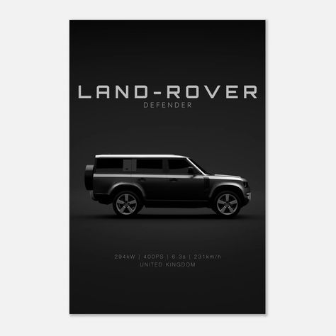 Land Rover Defender 130 2023 - 21MXM | Wall Art Defender 130 2023, Defender Car, New Land Rover Defender, Land Rover Defender 130, Defender 130, Black Backdrop, Car Poster, Black Backdrops, Change Of Heart