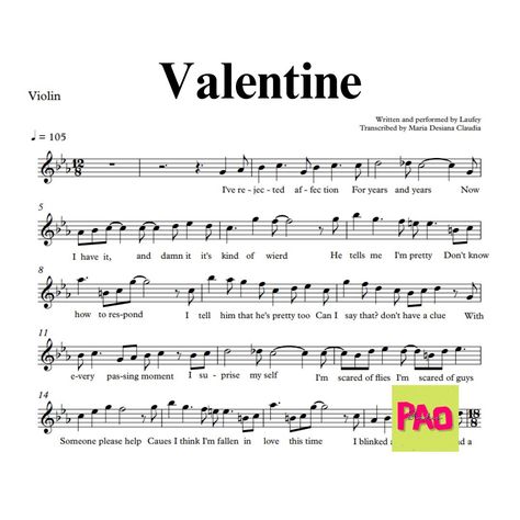 Title : Valentine From : Laufey Solo violin sheet music transcription by M. D. Claudia Kindly visit my youtube channel, if you are lucky enough you can get your fav sheet music for FREE https://www.youtube.com/@sliceofmelody Enjoy practicing! Thanks:) Please note that this product is not a physical item, it is a digital PDF that you will receive instantly upon purchase and can easily print out for your own use. Violin Notes With Letters, Sheet Music For Violin, Violin Sheet Music For Beginners, Valentine Laufey, Mandolin Songs, Easy Violin Sheet Music, Free Violin Sheet Music, Viola Sheet Music, Violin Practice