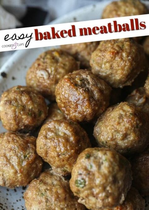 Meatballs For Meatball Subs, Oven Meatballs, Best Coconut Cake Recipe, Ideas Para La Cena, Oven Baked Meatballs, Baked Meatball Recipe, Meatball Pizza, Baked Meatballs, Coconut Cake Recipe